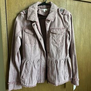 Dusty Pink Peplum Jacket - NWT